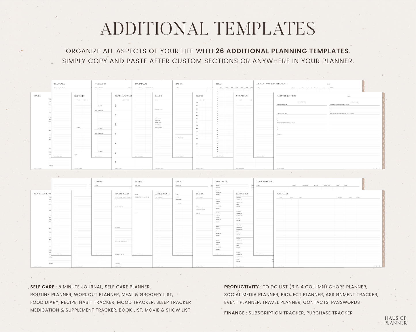 2023/2024 Mid Year Digital Planner | Landscape