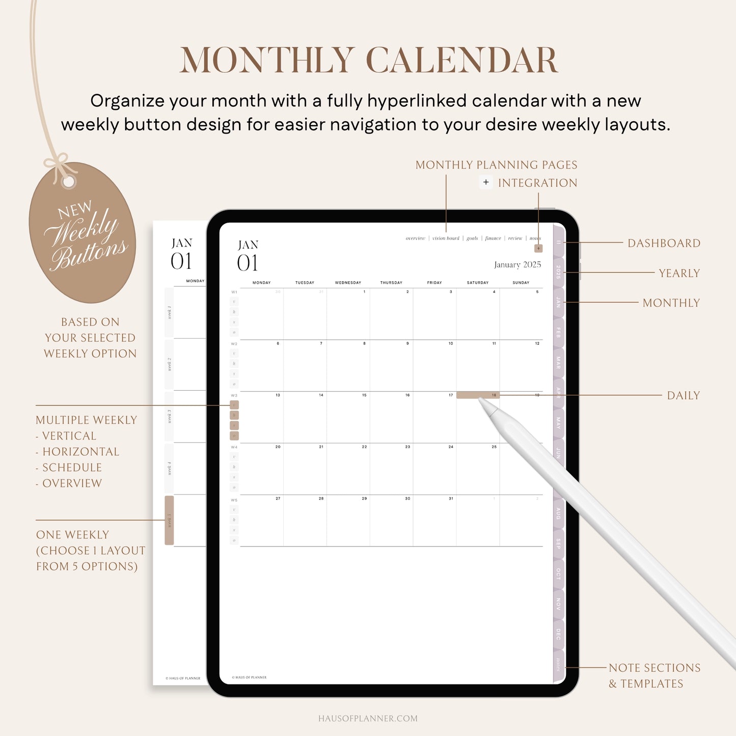 2025 Digital Planner | Portrait