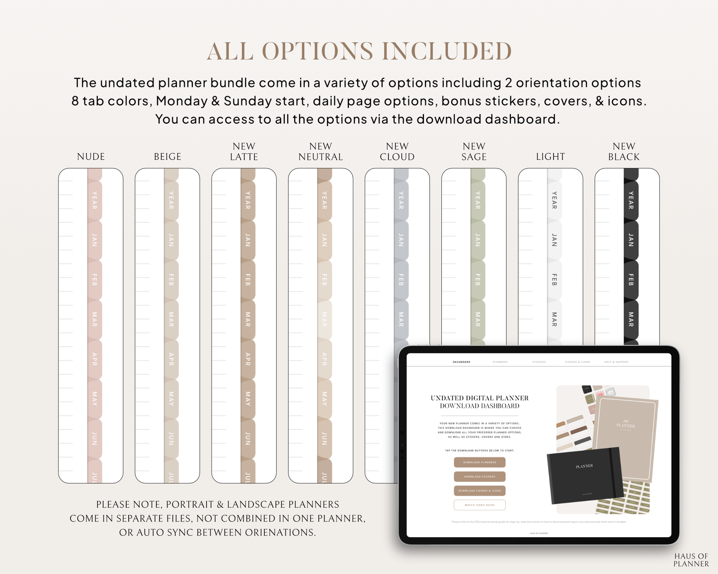 Undated Digital Planner | Bundle