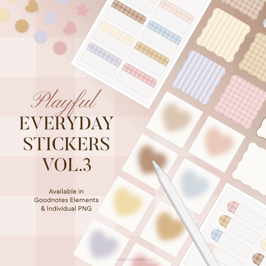 Everyday Digital Stickers Vol.3 | Playful