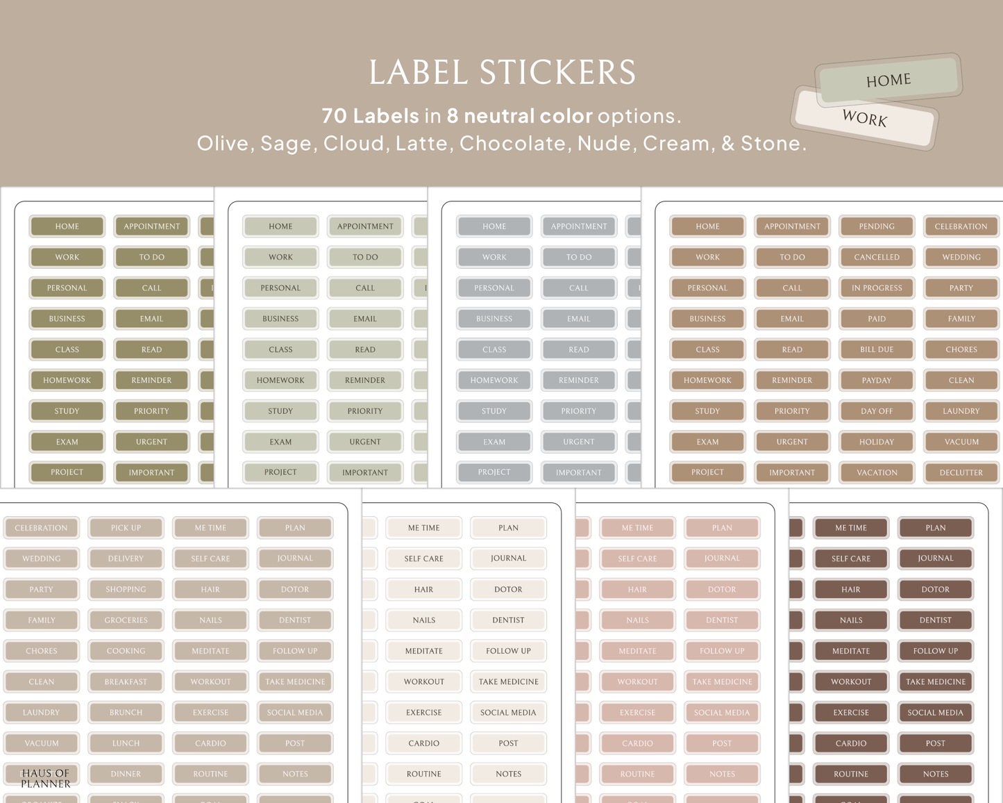 Everyday Digital Stickers Vol.2 | Neutral