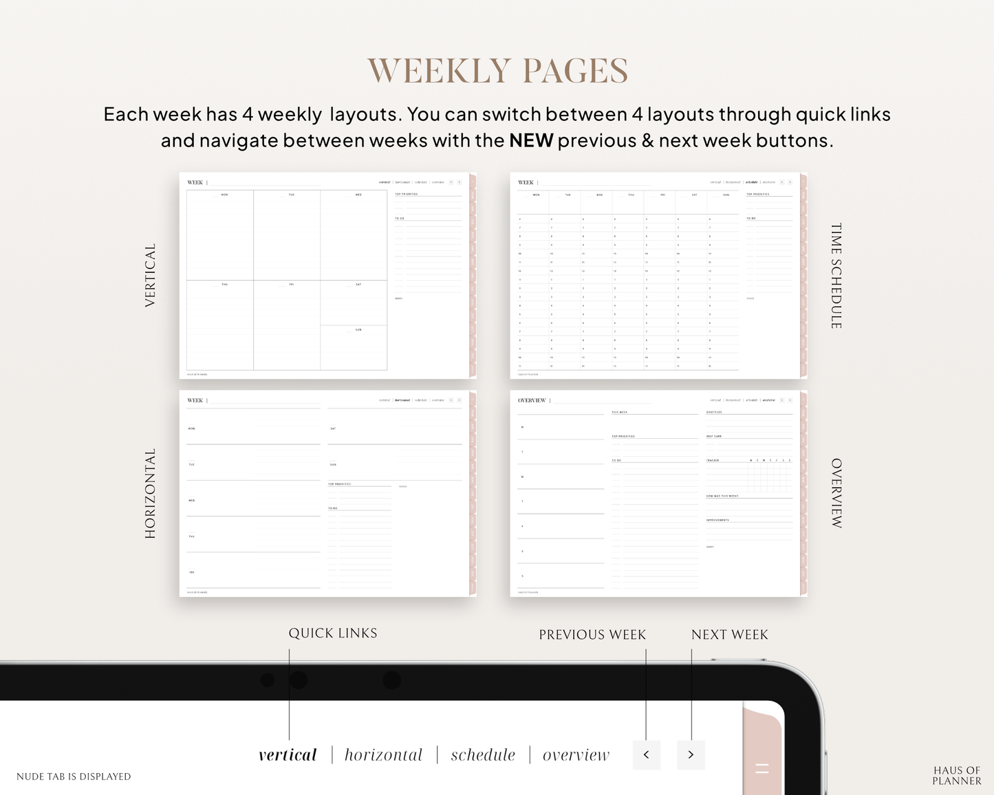 Undated Digital Planner | Landscape