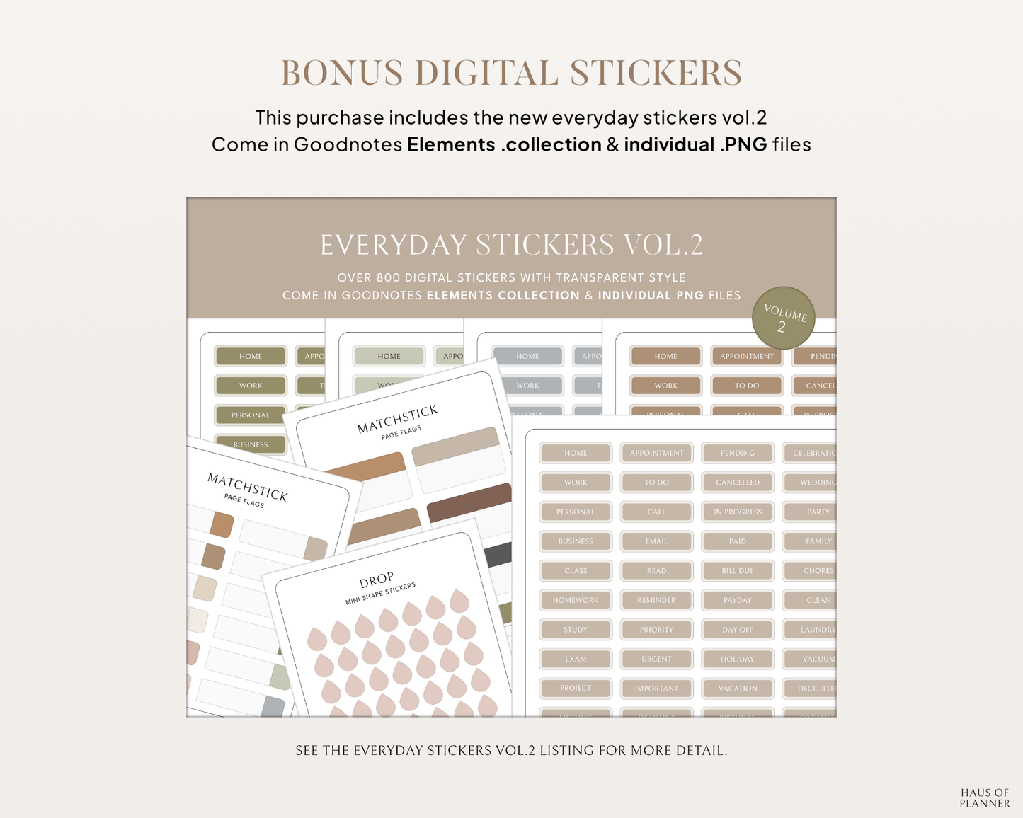 Undated Digital Planner | Bundle
