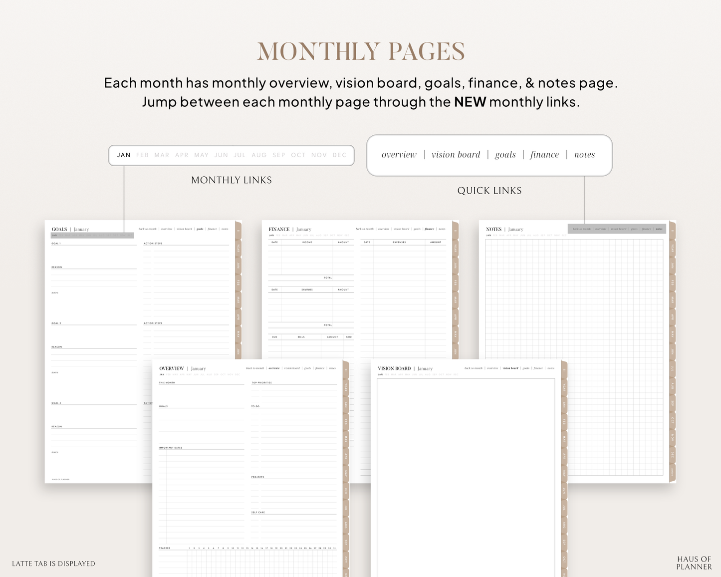 Undated Digital Planner | Portrait