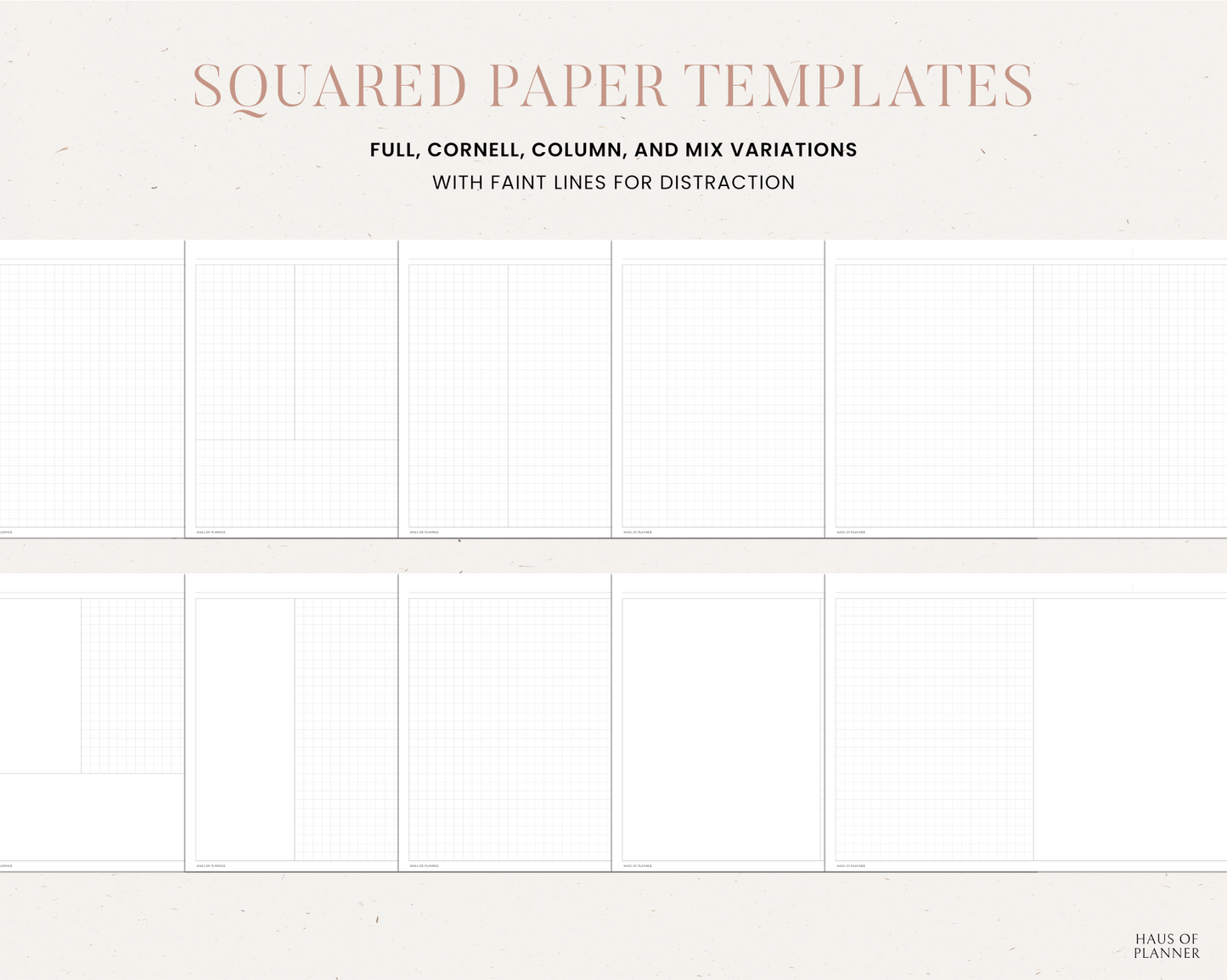 12 Subject Digital Notebooks | Landscape | 5 Neutral Colors