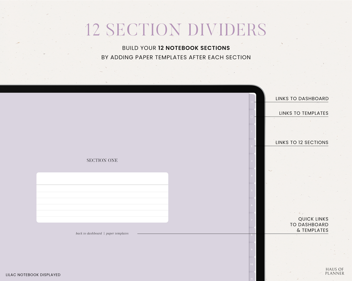 12 Subject Digital Notebooks | Landscape | 5 Pastel Colors