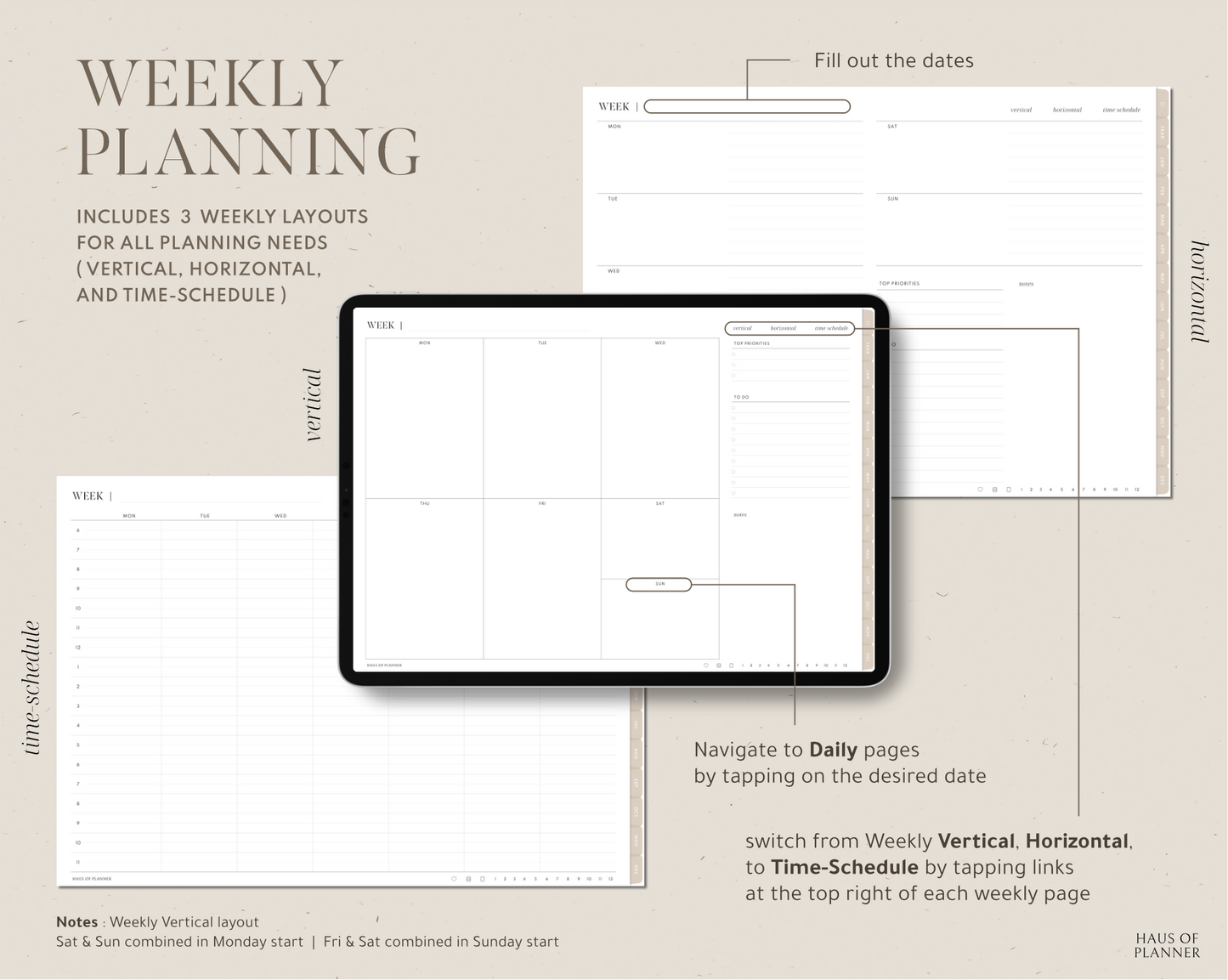 Undated Digital Planner | Landscape