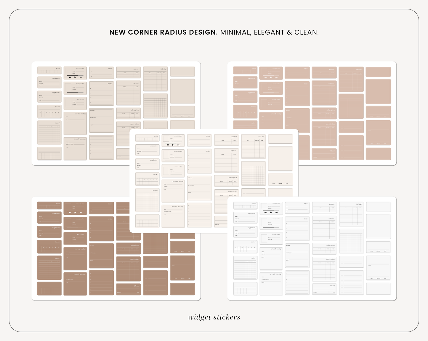 Everyday Digital Stickers | Neutral