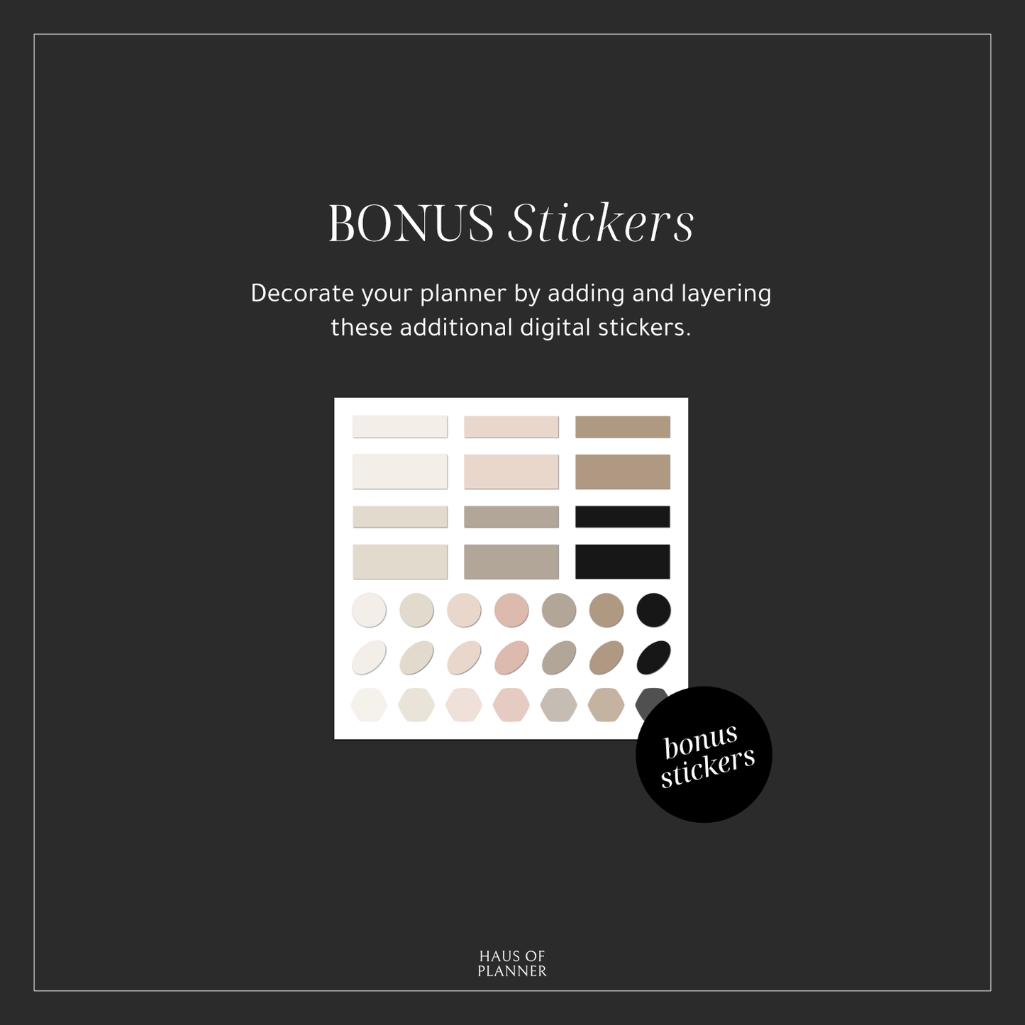 Student Digital Stickers | Dark Mode