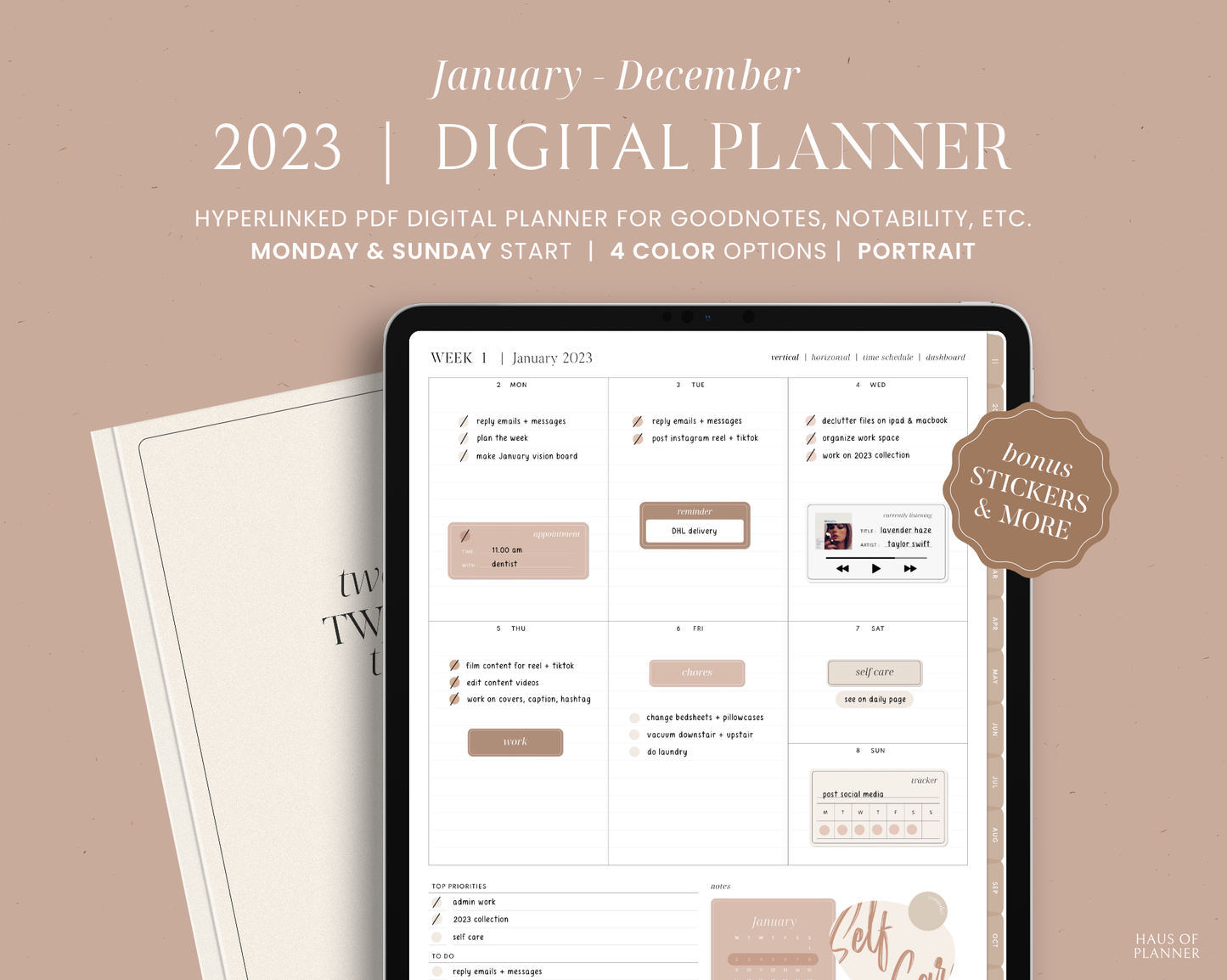 2023 Digital Planner | Portrait