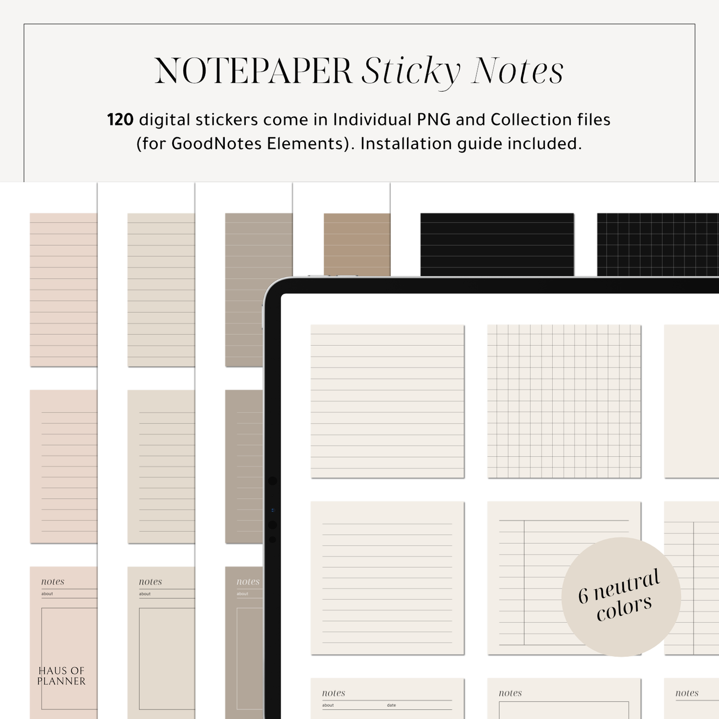 Notepaper Digital Sticky Notes