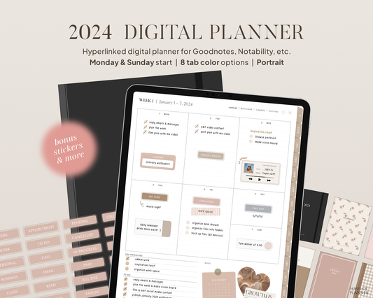 2024 Digital Planner | Portrait