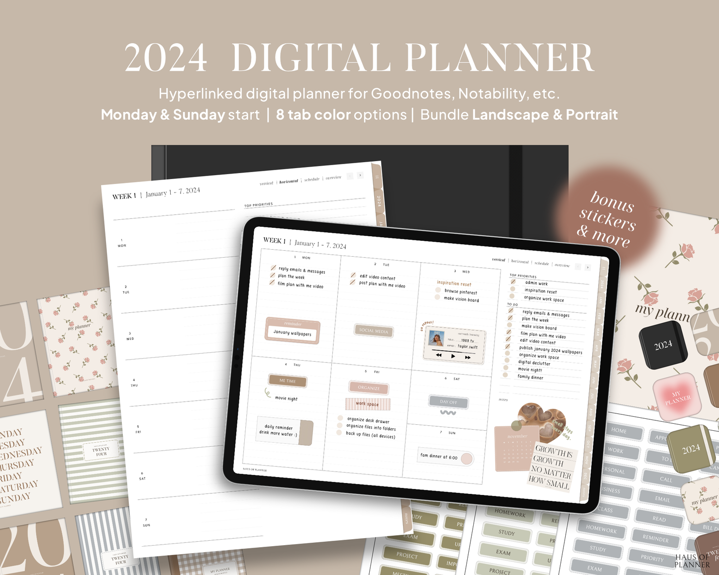 2024 Digital Planner | Bundle