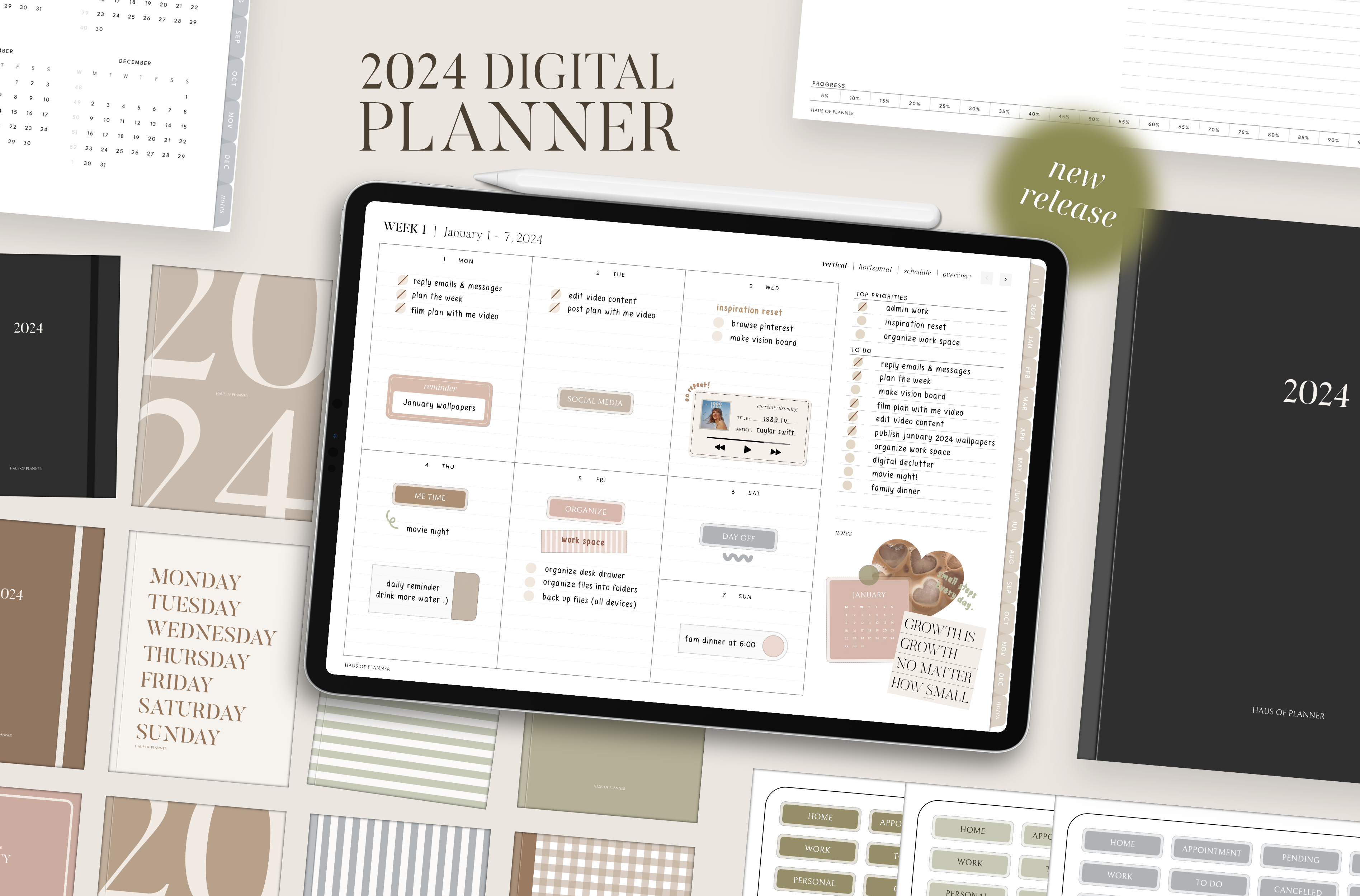 Everyday Digital Stickers 2.0 — 2024 Digital Planners by MADEtoPLAN
