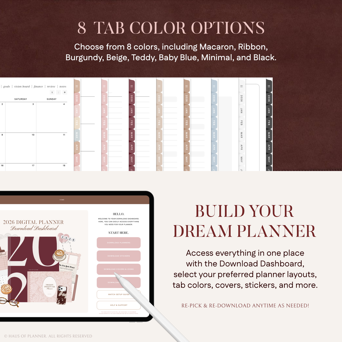 2026 Digital Planner | Bundle – Haus of Planner