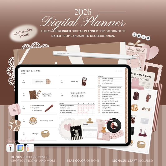 2026 Digital Planner | Landscape