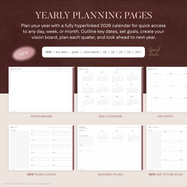 2026 Digital Planner | Bundle – Haus of Planner