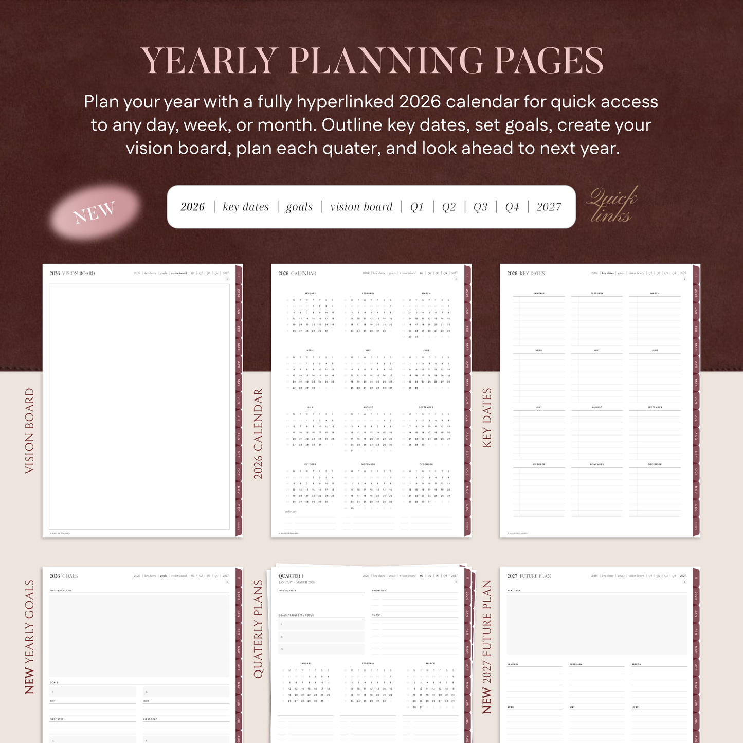 2026 Digital Planner | Portrait