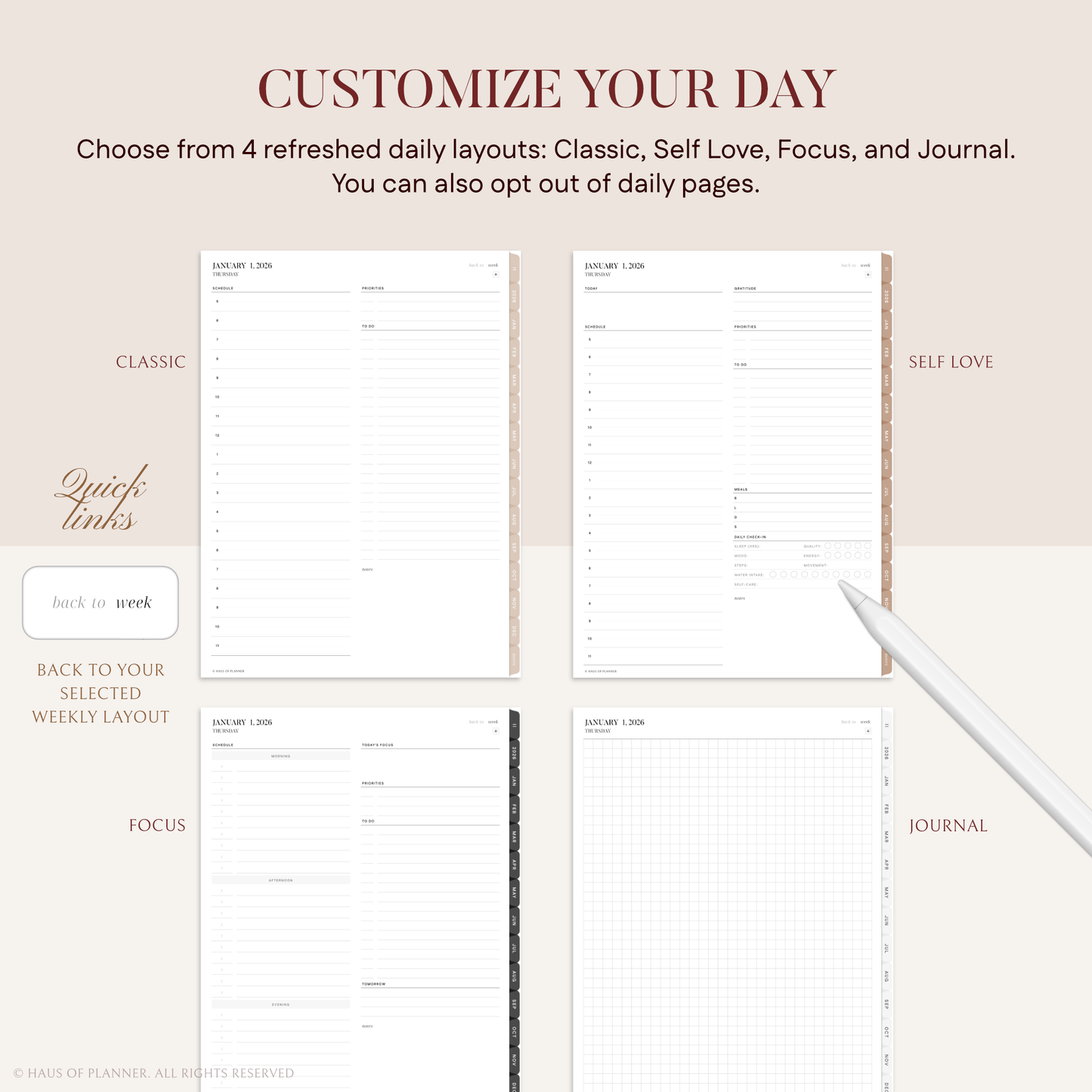 2026 Digital Planner | Portrait