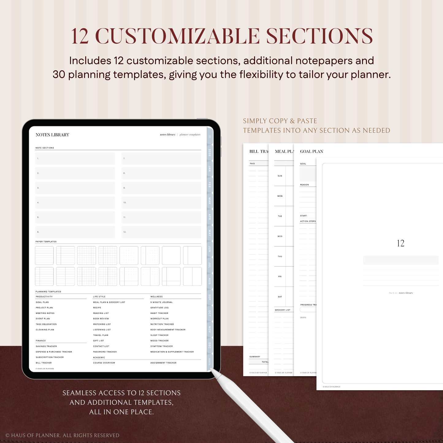 2026 Digital Planner | Portrait