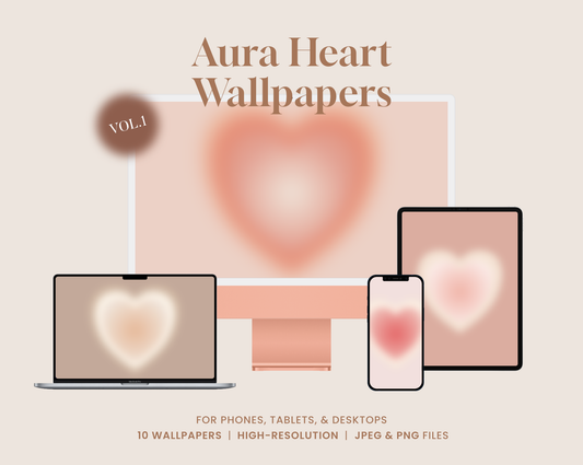 Aura Heart Wallpapers Vol.1 | for Phone, Tablet, & Desktop