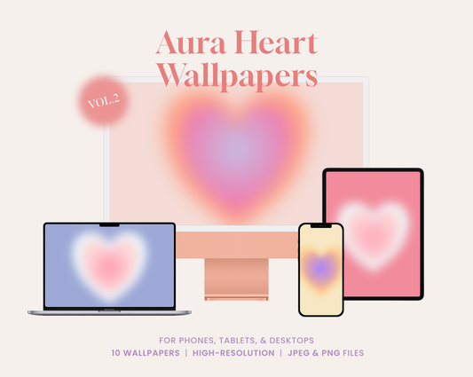 Aura Heart Wallpapers Vol.2 | for Phone, Tablet, & Desktop