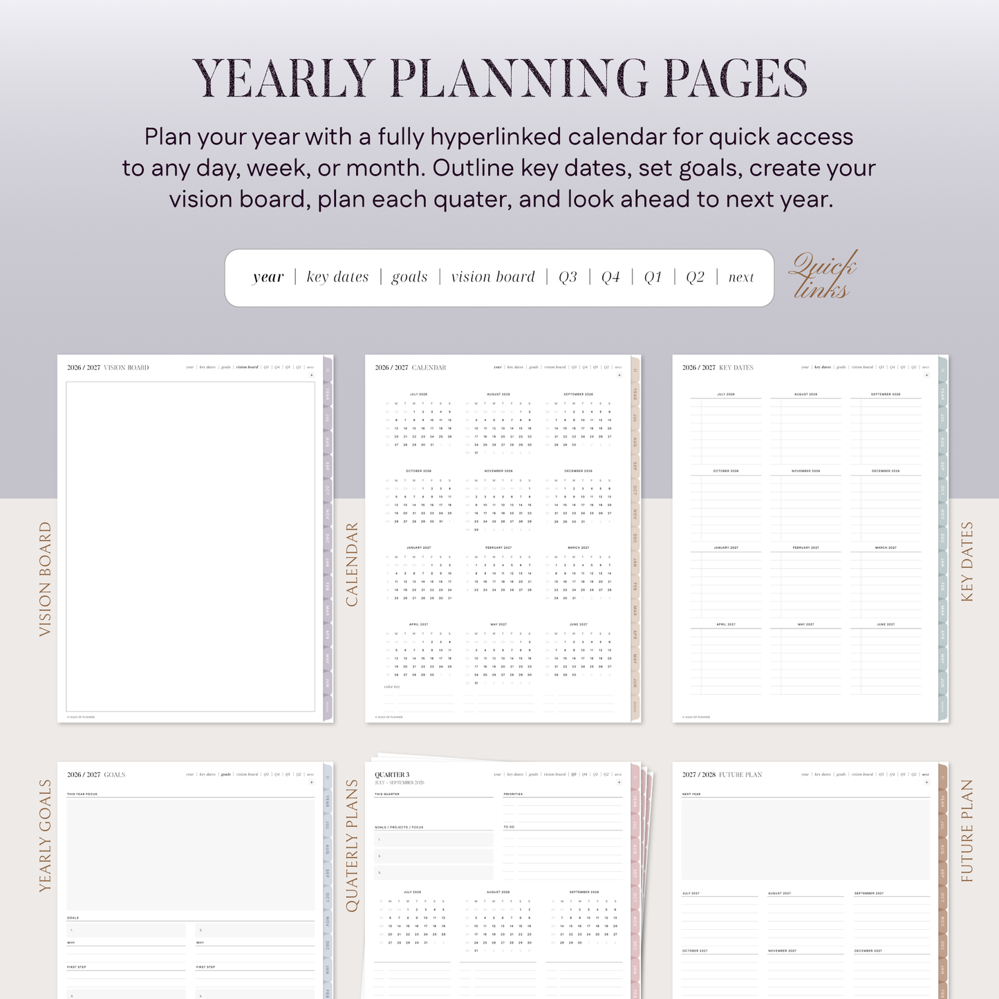 2026-27 Midyear Digital Planner | Portrait