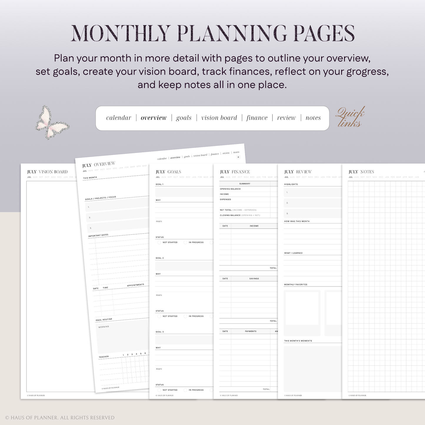 2026-27 Midyear Digital Planner | Portrait