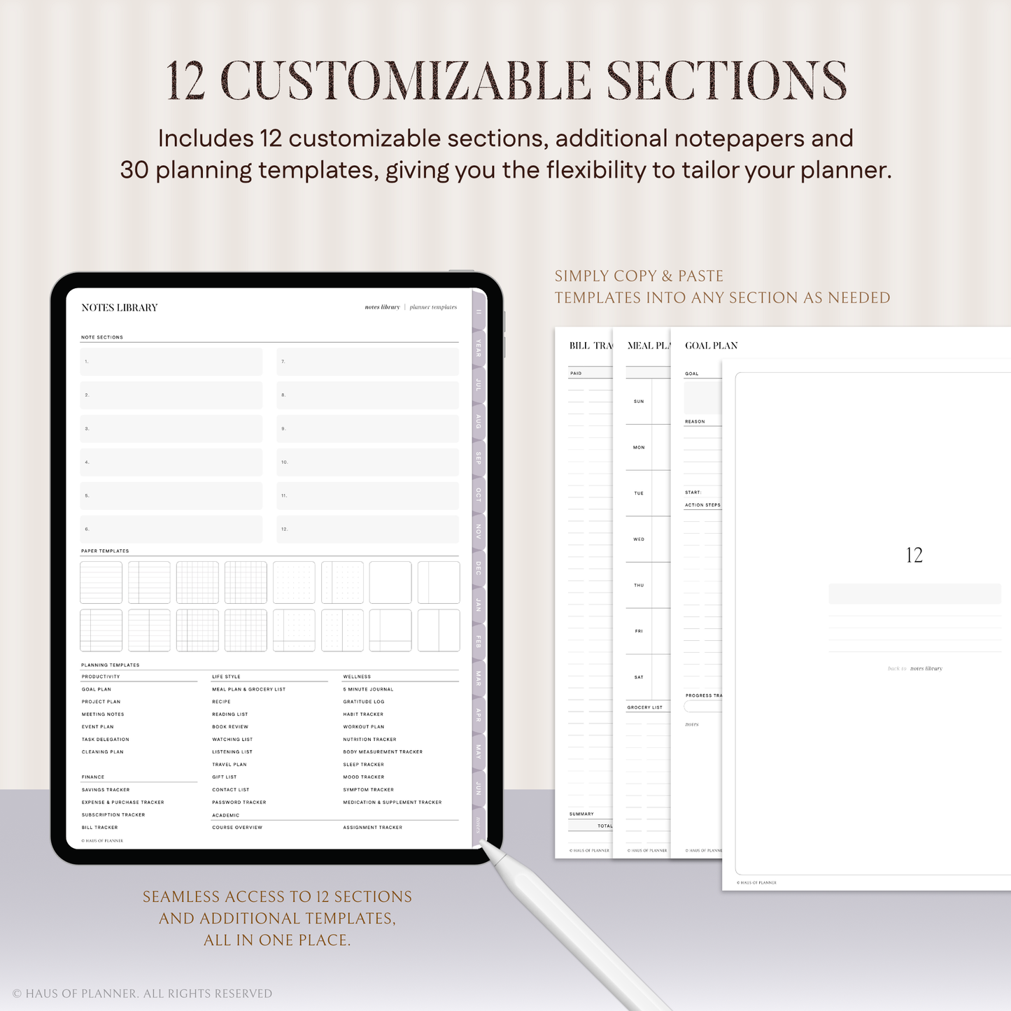 2026-27 Midyear Digital Planner | Portrait