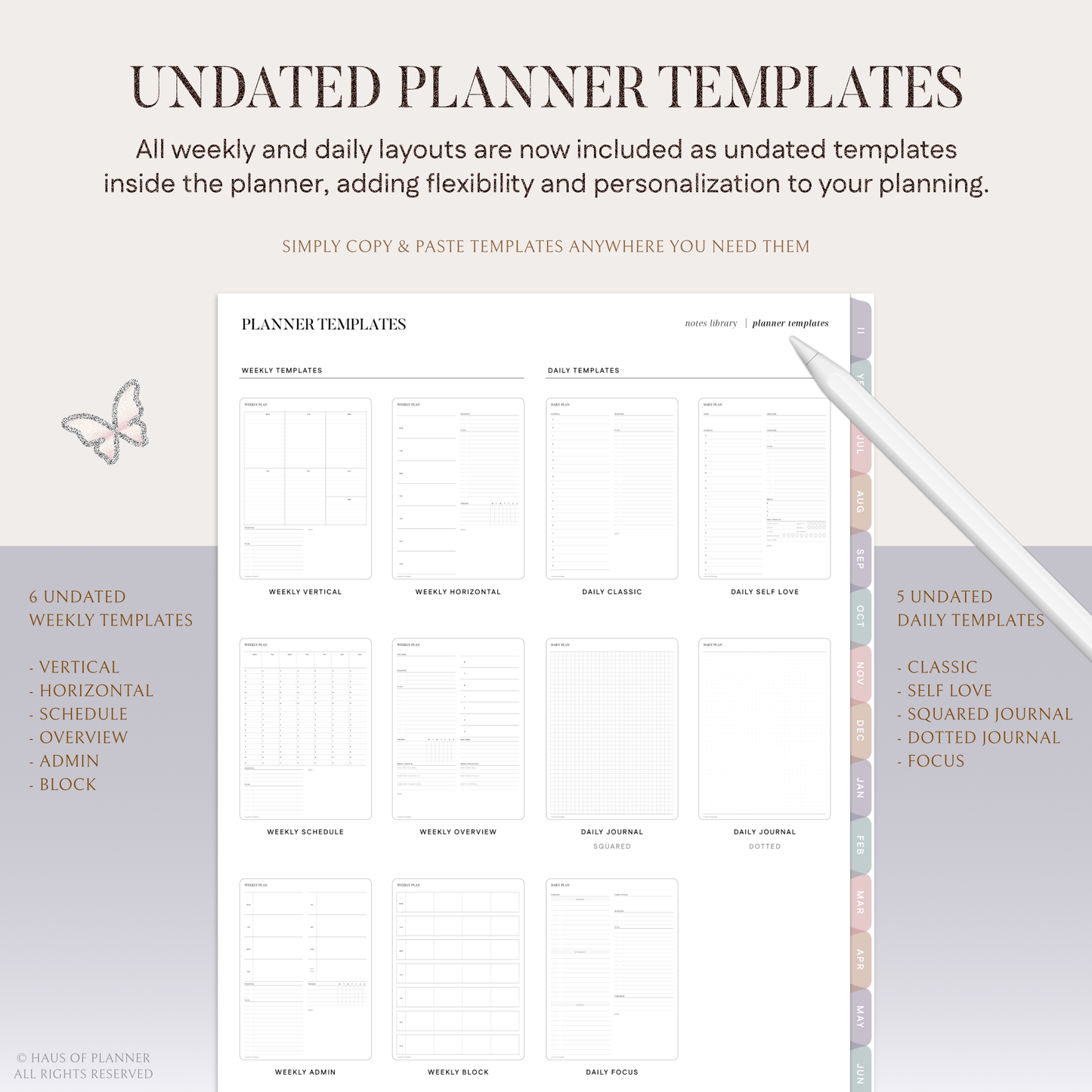 2026-27 Midyear Digital Planner | Portrait