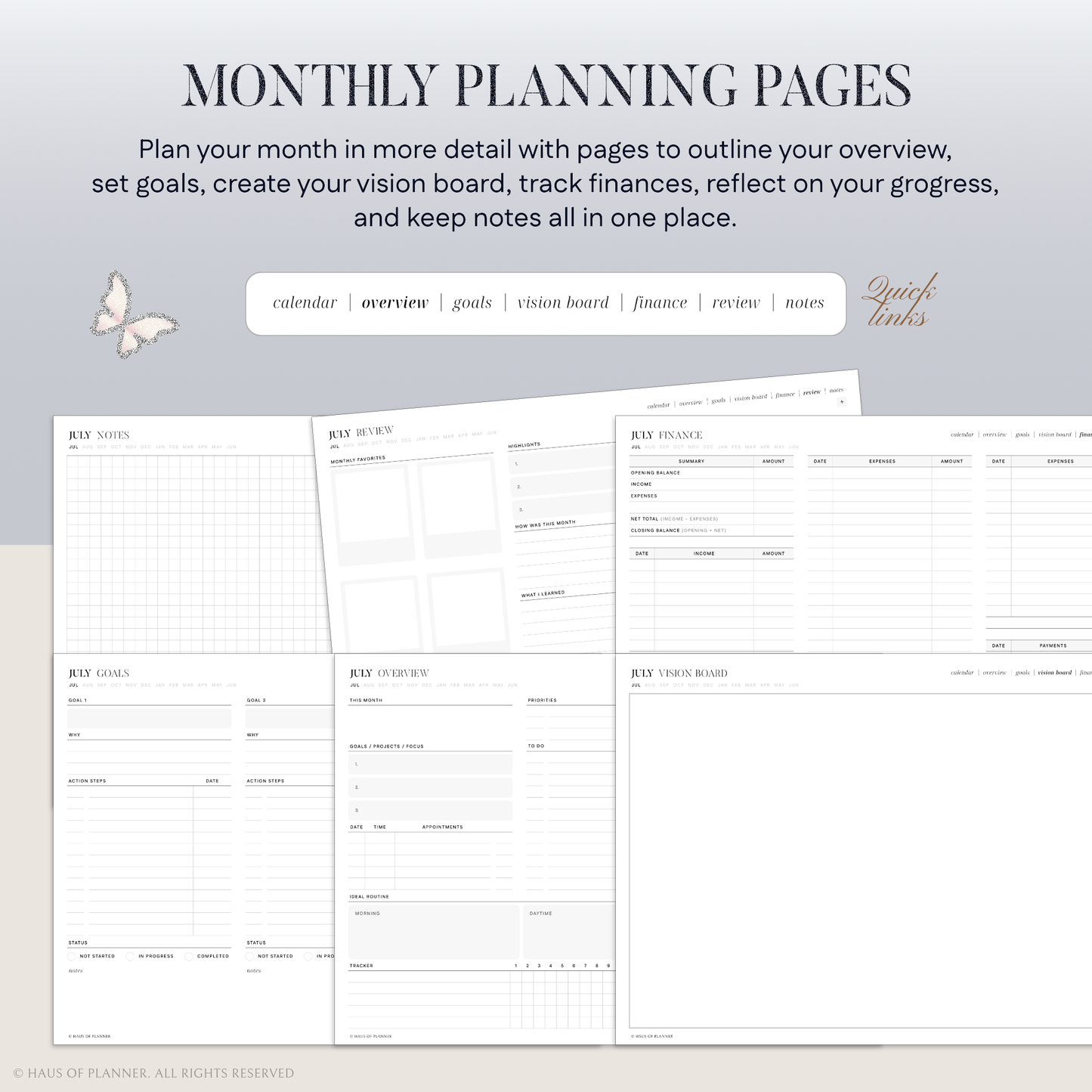 2026-27 Midyear Digital Planner | Landscape