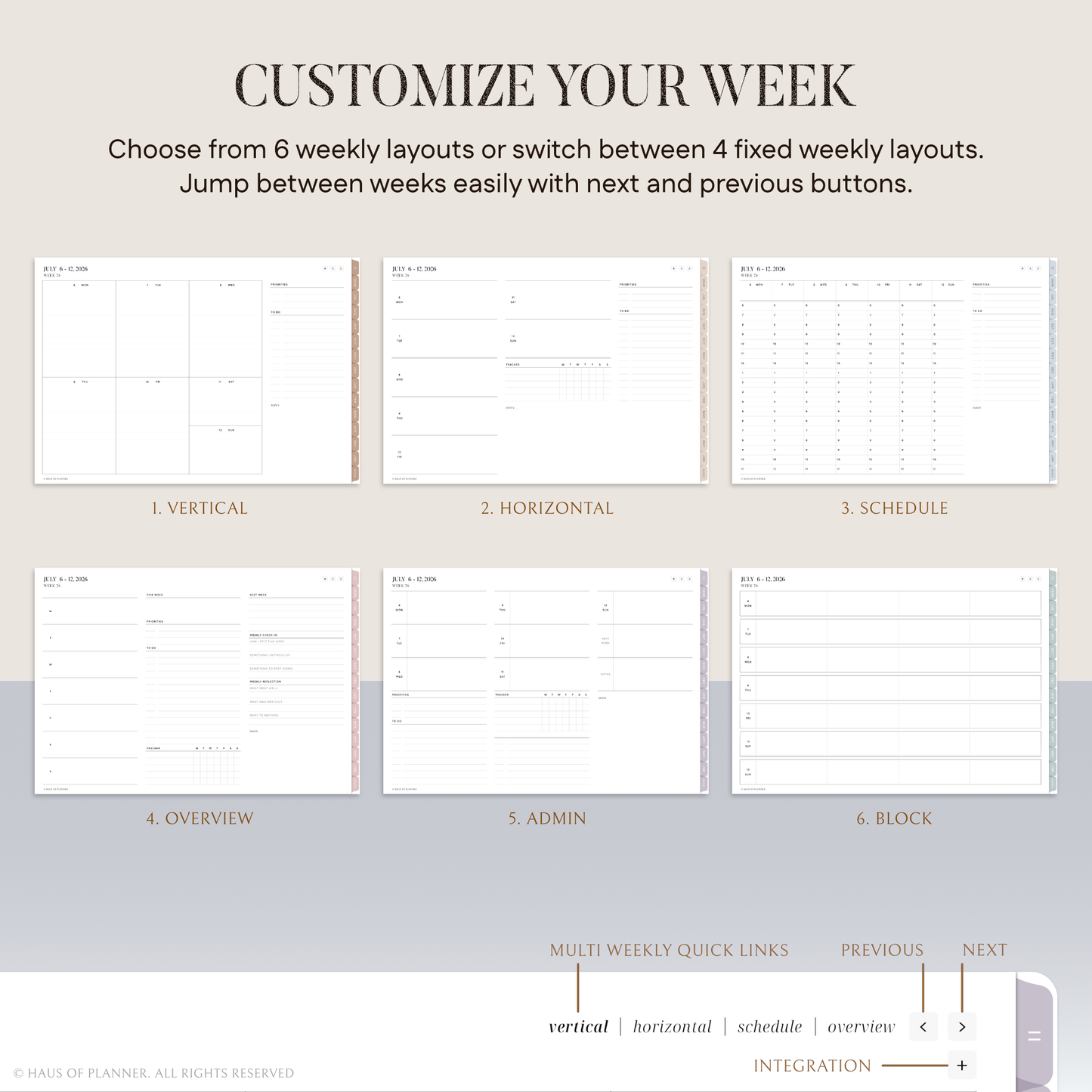2026-27 Midyear Digital Planner | Landscape