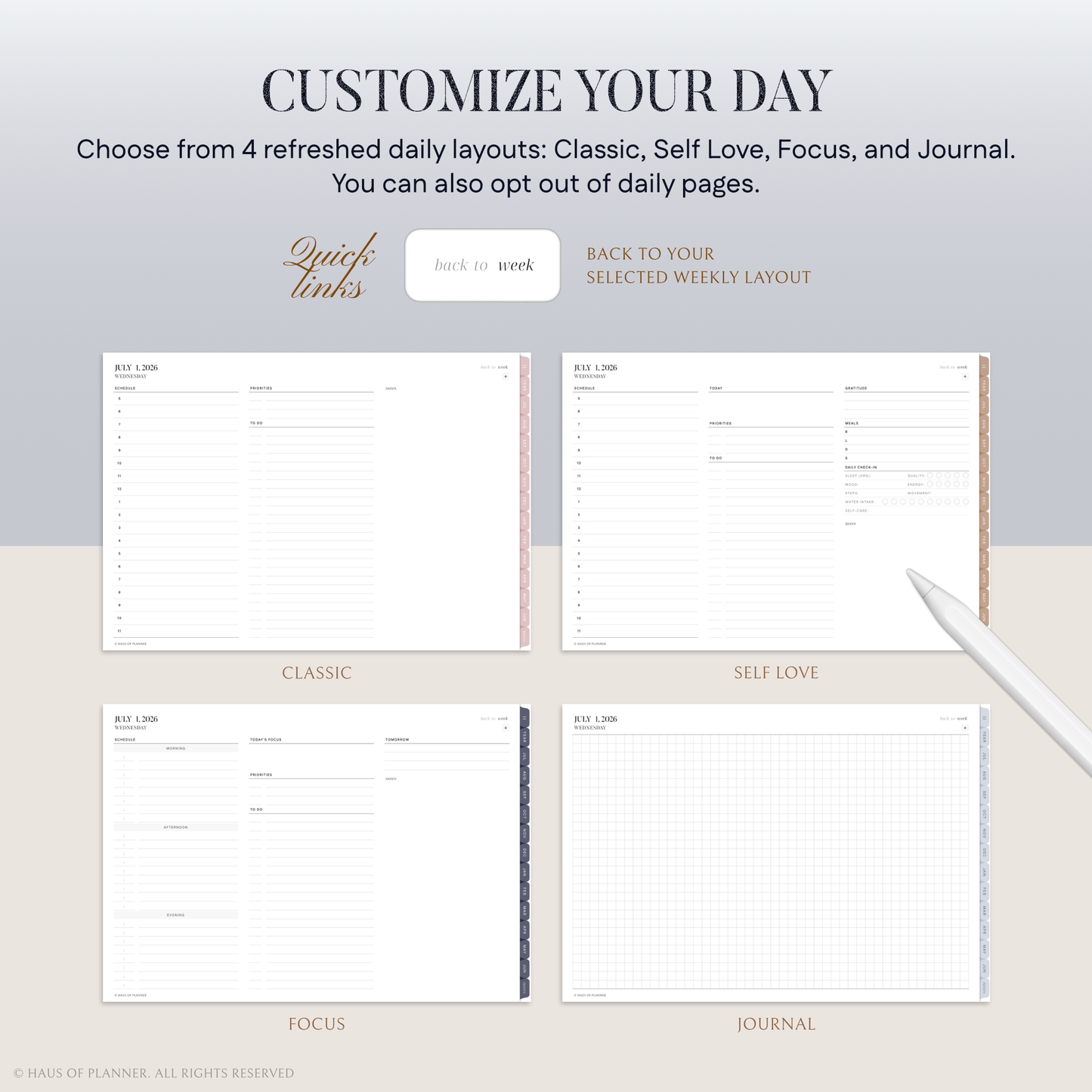 2026-27 Midyear Digital Planner | Landscape
