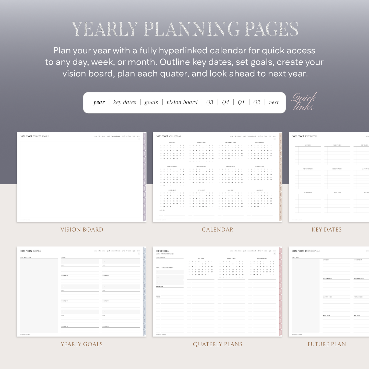 2026-27 Midyear Digital Planner | Bundle