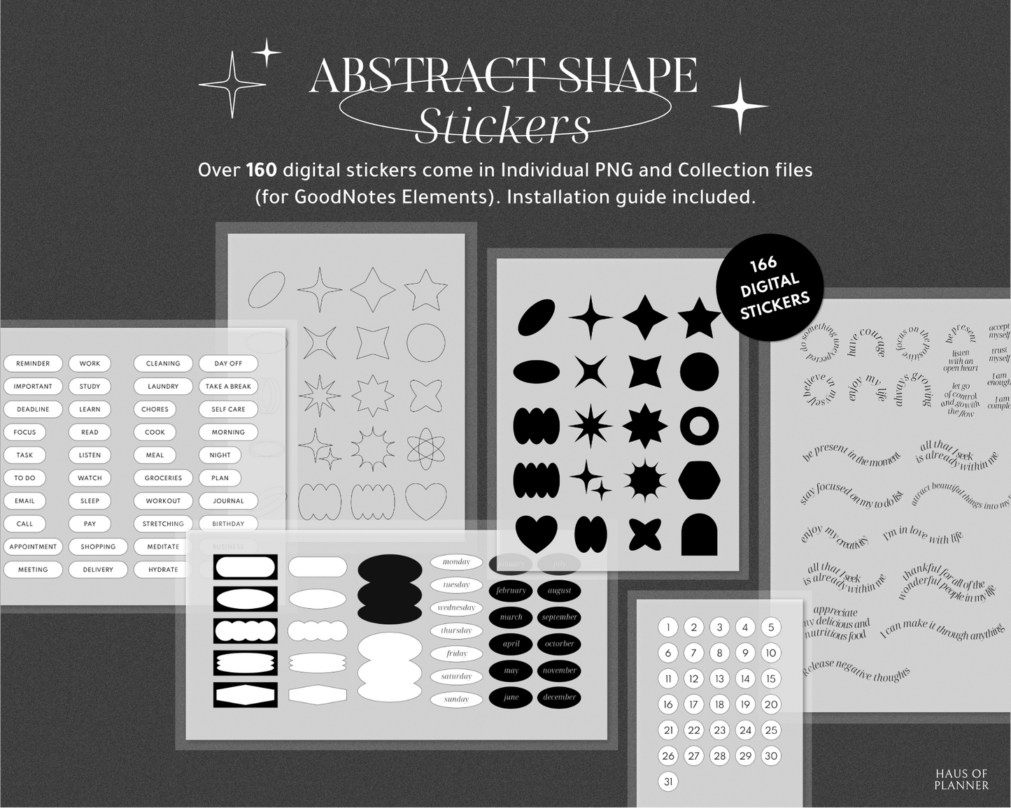 Abstract Shape Stickers