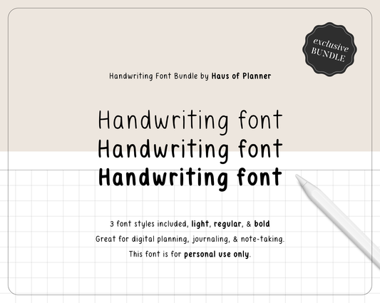 Handwriting Font | Bundle