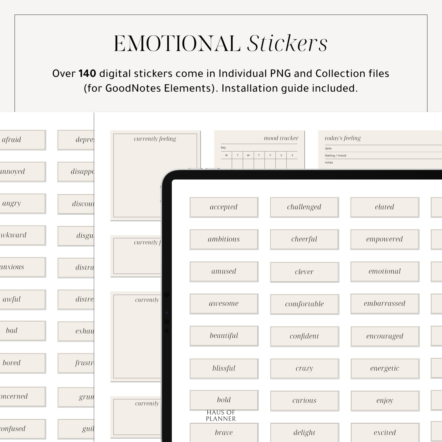 Emotions Digital Stickers